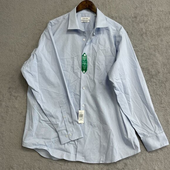 NEW Calvin Klein Men's XL Button Down  Dress Shirt Regular Fit XL  Pattern - Picture 2 of 9